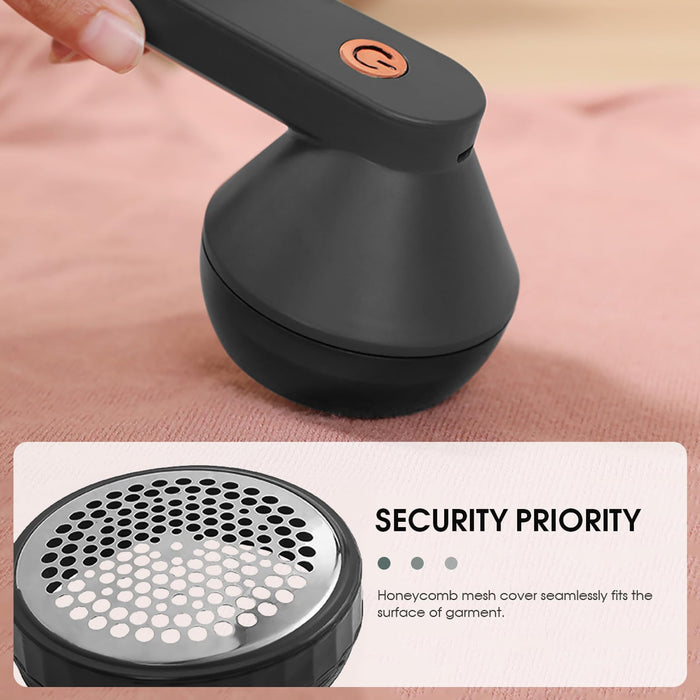 NIUAWASA Sweater Pill Remover Fabric Shaver USB Rechargeable Electric Lint Remover for Clothes 6 Leaf Blades Battery Operated Sweater Shaver for Lint Balls Furniture Couch Blanket